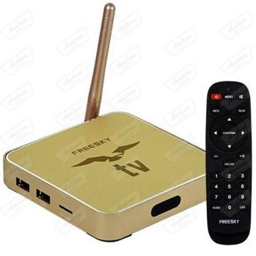 RECEPTOR FTA FREESKY IPTV DOURADO 4K